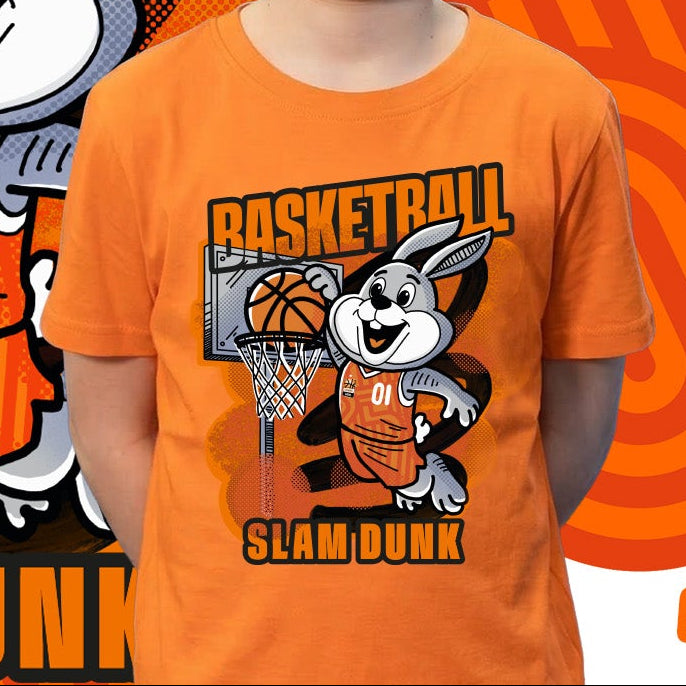 Kinder-Shirt "Slam-Dunk"